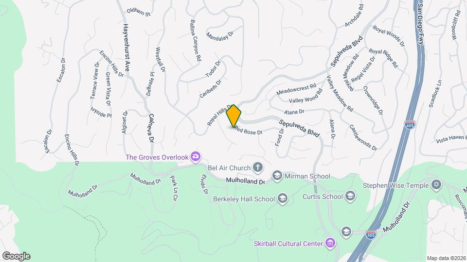 3441 Red Rose Dr, Unit A Map and Location Details