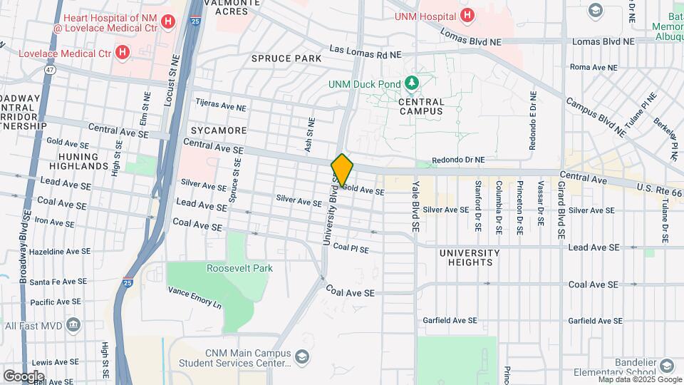 1808 Gold Ave SE, Unit B Mapa y Detalles de la Ubicación