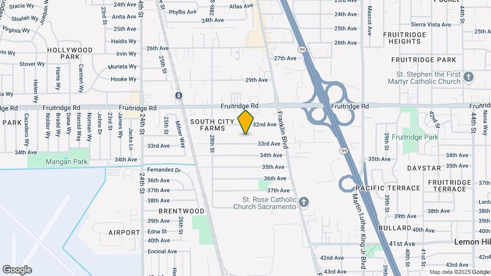 2991 33rd Ave, Sacramento CA Map and Location Details