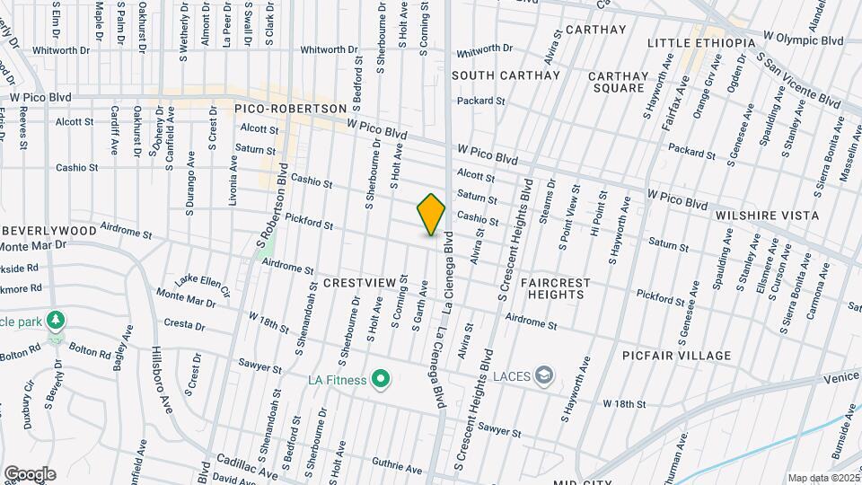 8523 Pickford St, Unit Beverlywood Triplex Map and Location Details