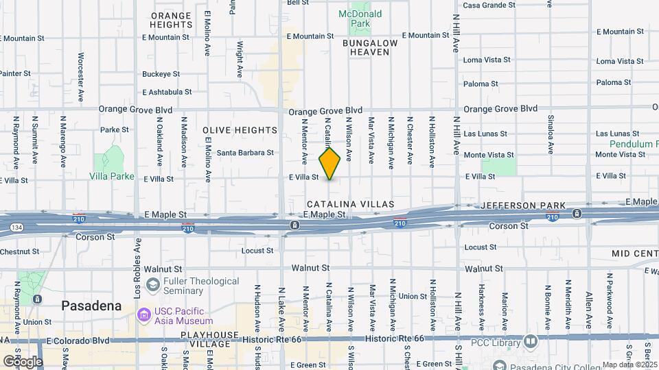 456 N Catalina Ave Map and Location Details