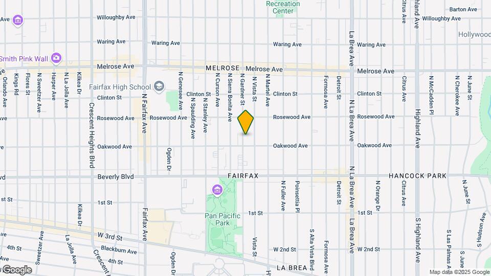 418 N Gardner St Map and Location Details
