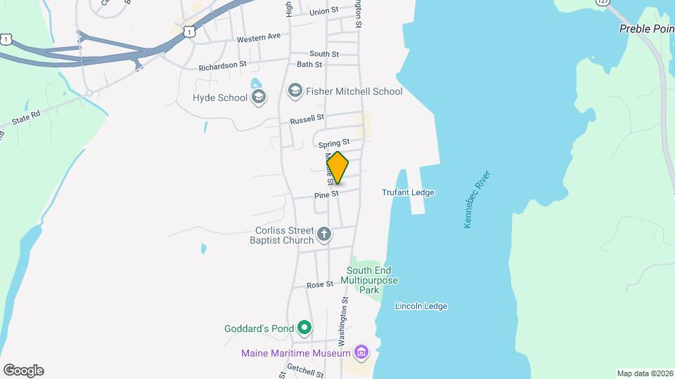 29 Pine St, Unit 1 Map and Location Details