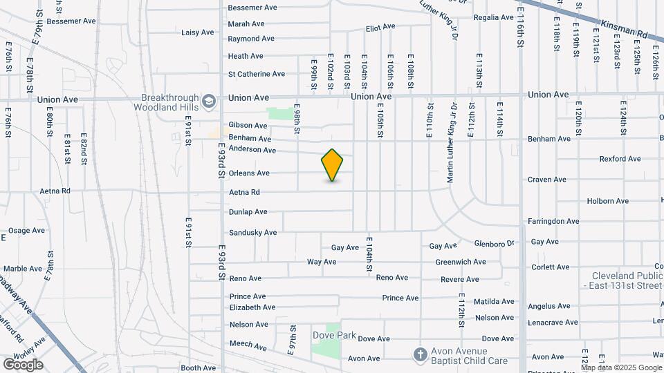 10017 Aetna Rd Map and Location Details