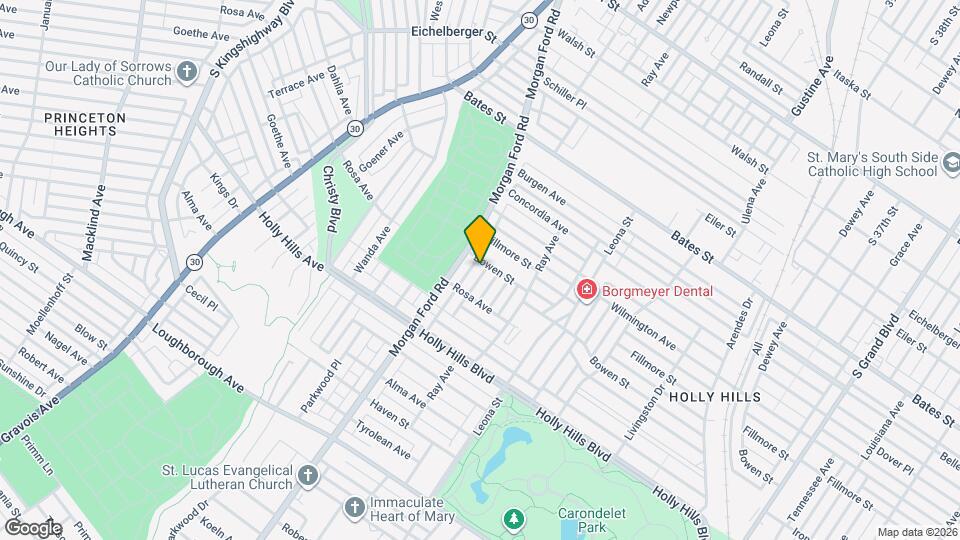 6109 Adkins Ave Map and Location Details