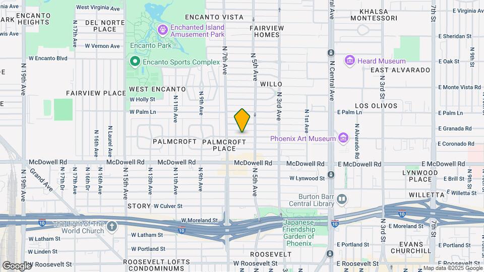 545 W Coronado Rd Mapa y Detalles de la Ubicación