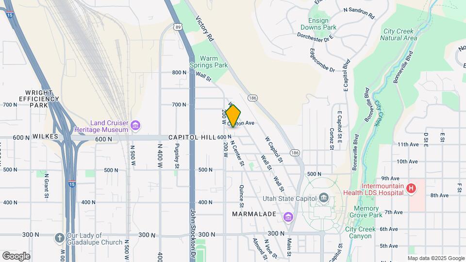 626 N Capitol St Map and Location Details