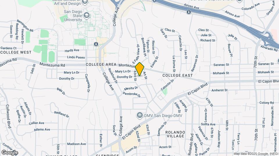 6306 Connie Dr Map and Location Details