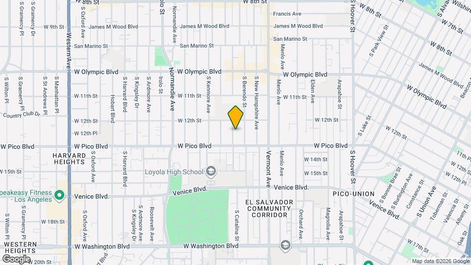 1228 S Catalina St, Unit 1228 Map and Location Details