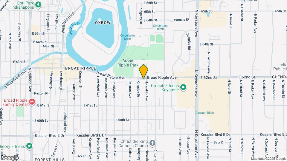 1723 Broad Ripple Ave Map and Location Details