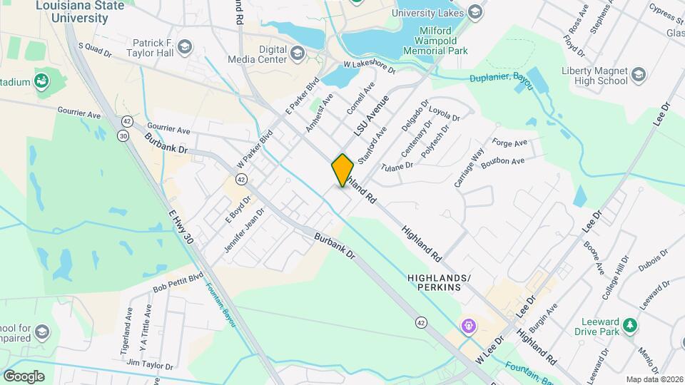 4637 Burbank Dr Map and Location Details