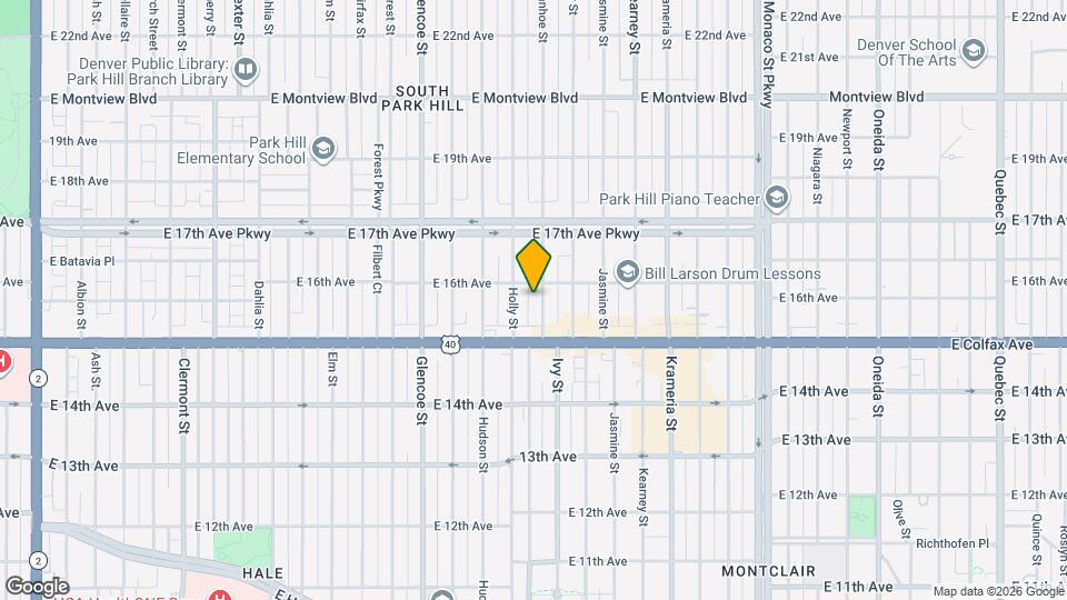 1567 Ivanhoe St Map and Location Details