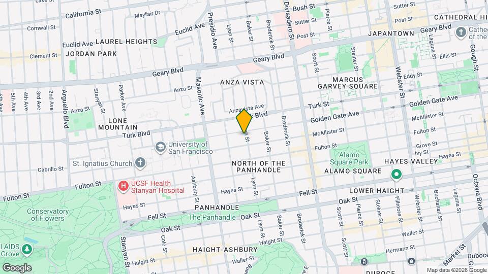 715-715 1/2 Lyon St Map and Location Details