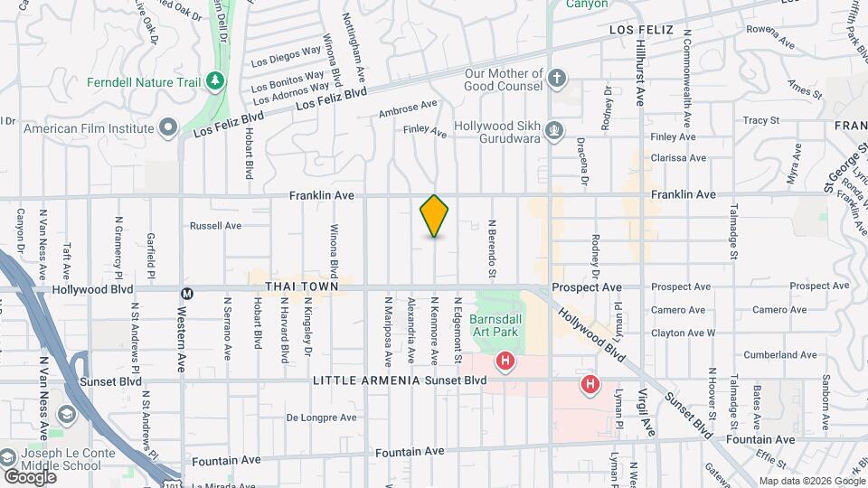 1753 N Kenmore Ave Mapa y Detalles de la Ubicación