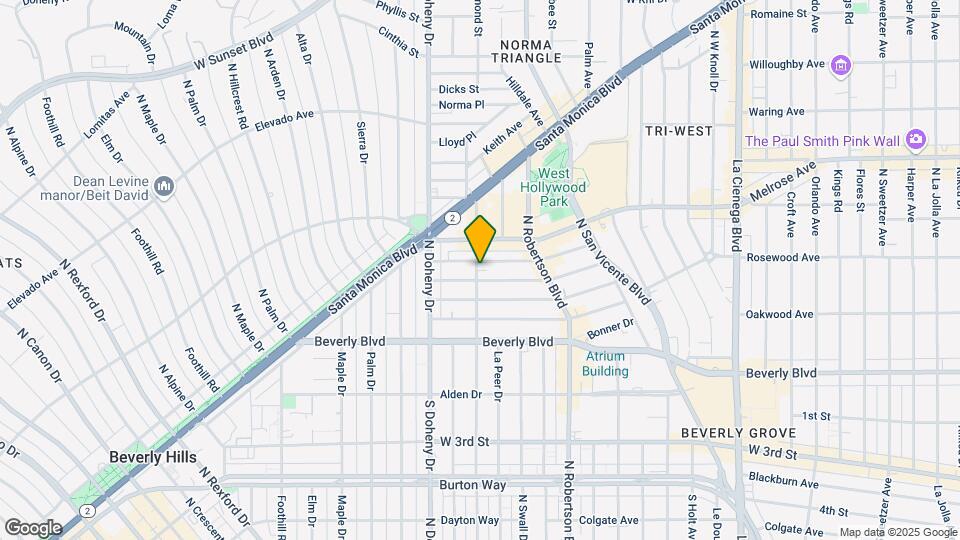 460 N Almont Dr Map and Location Details