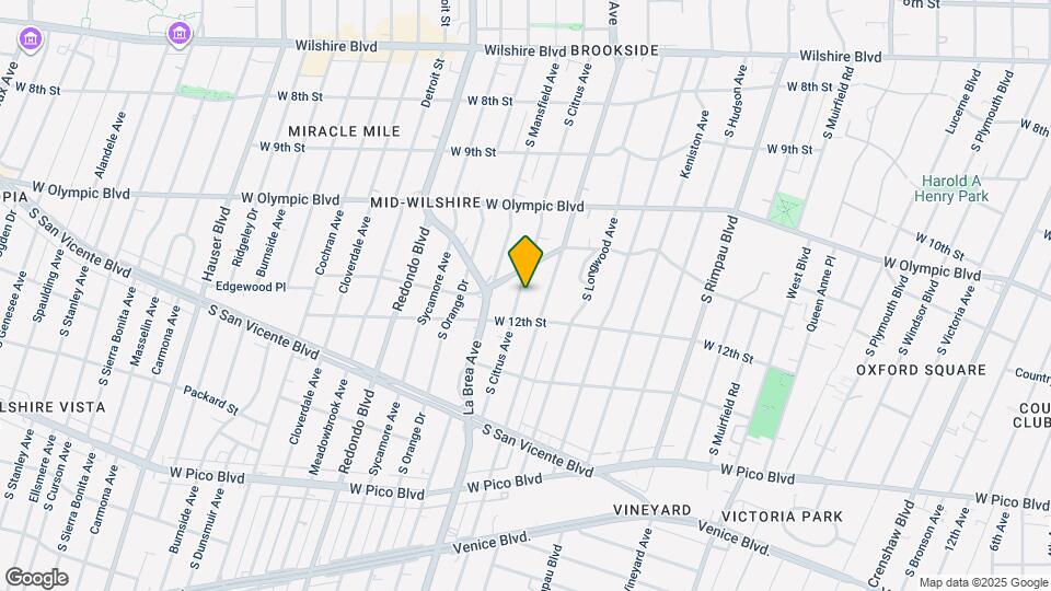 1130 S Citrus Ave Map and Location Details
