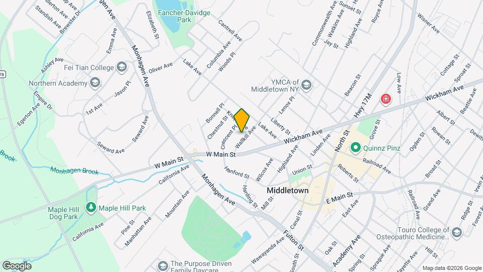 17 1/2 Wallkill Ave Map and Location Details