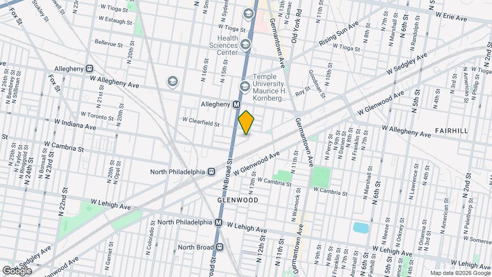 1332 W Toronto St Map and Location Details