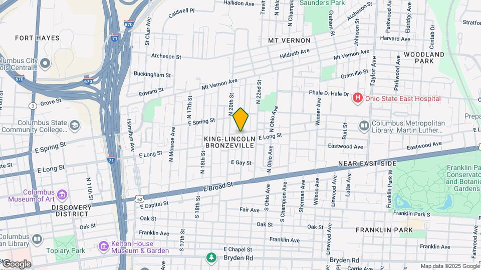 147 N 21st St Mapa y Detalles de la Ubicación