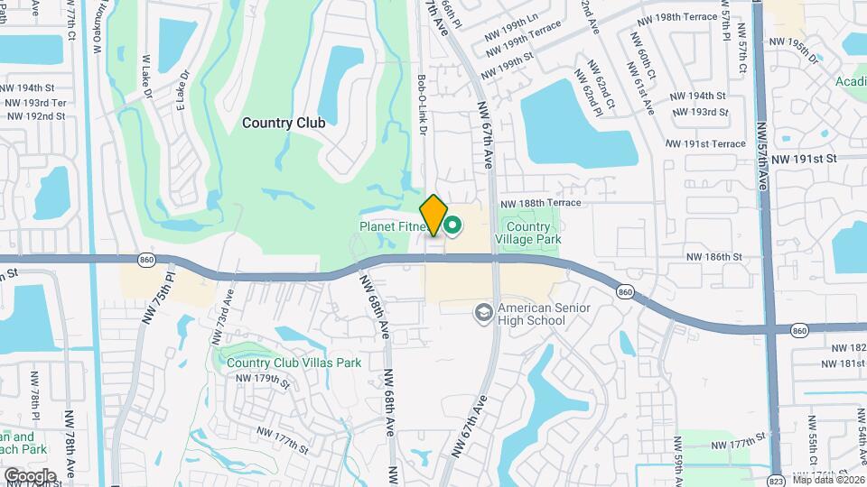 6777 NW 186th Ter, Unit B2 Map and Location Details