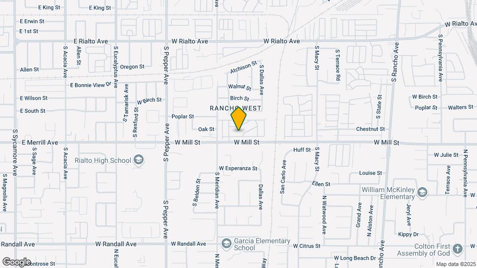 Rancho Meridian Mobile Estates Map and Location Details