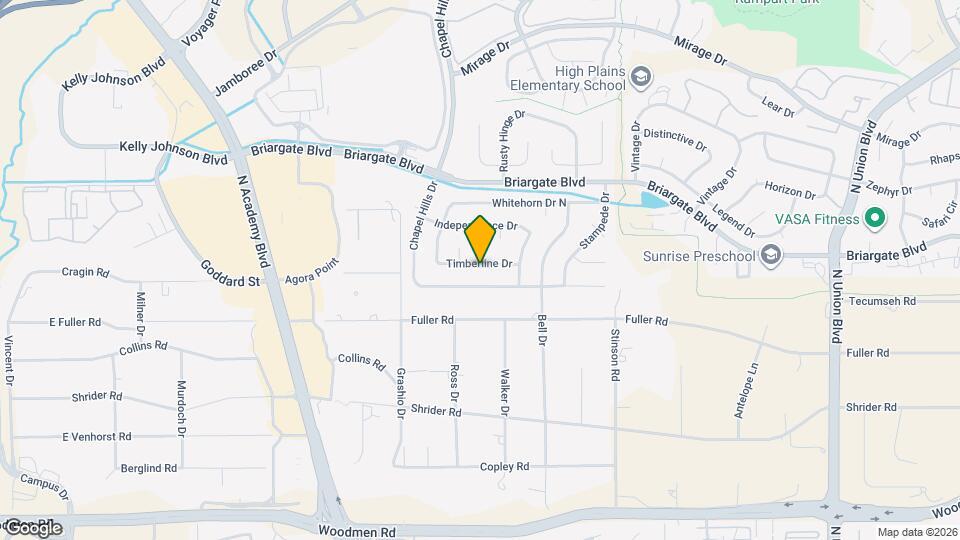 1949 Timberline Dr Map and Location Details