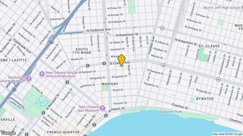 2337 N Rampart St Mapa y Detalles de la Ubicación