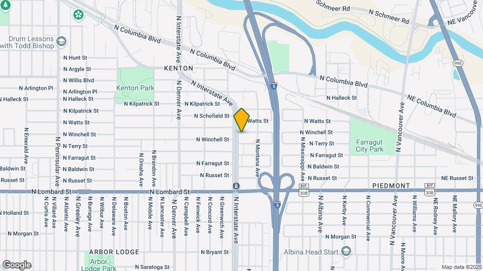 7850-7868 N Interstate Ave Mapa y Detalles de la Ubicación