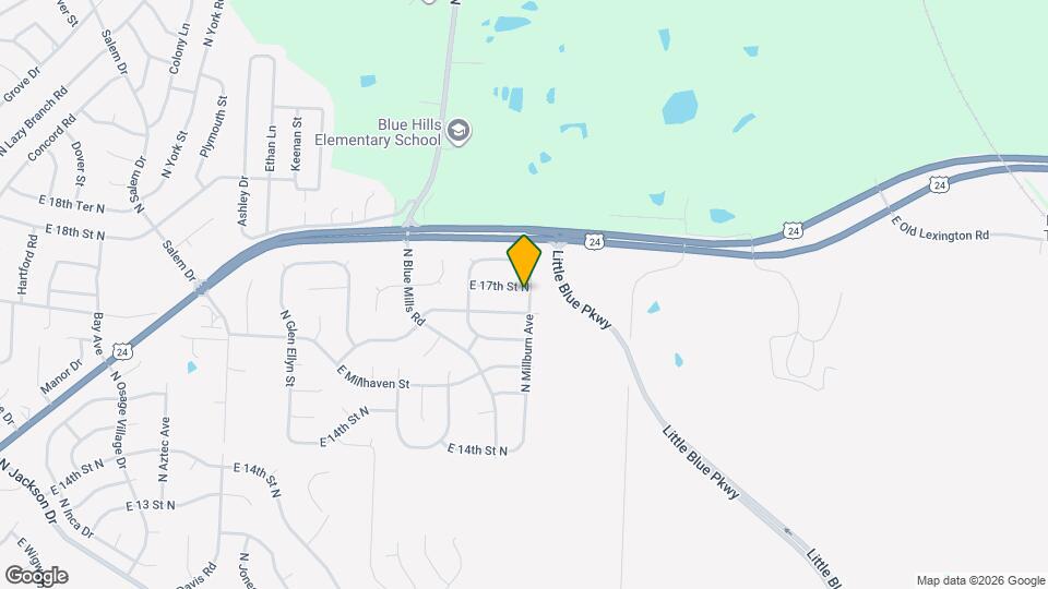 20417 E 17th St N Map and Location Details