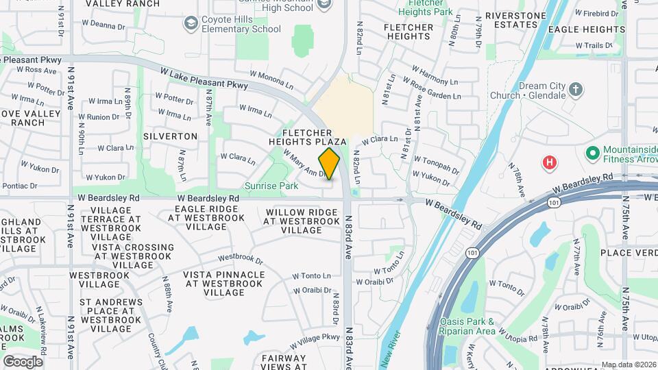 8336 W Pontiac Dr Map and Location Details