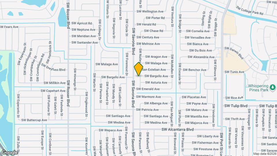 3226 SW Nutley St Map and Location Details