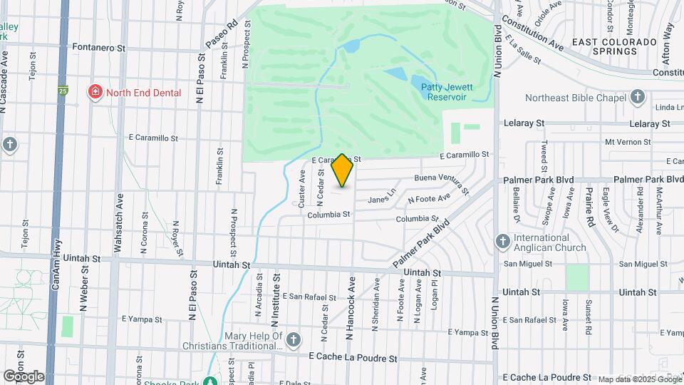 1508 N Cedar St Map and Location Details