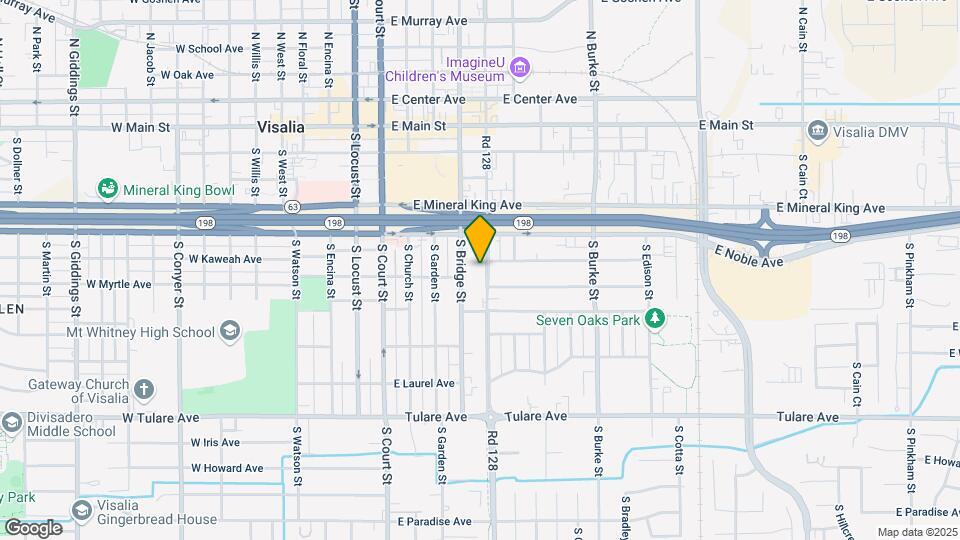 615 S Santa Fe St Map and Location Details