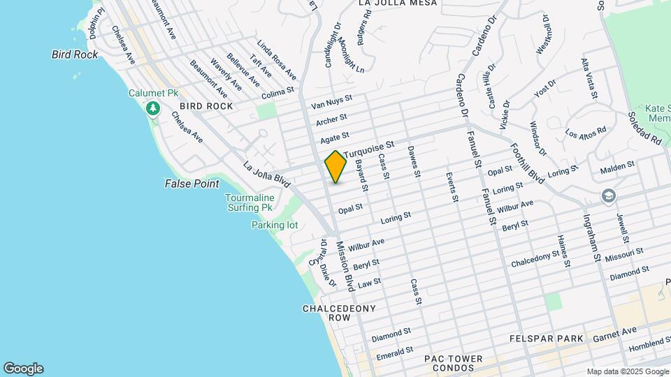 824 Tourmaline St Map and Location Details