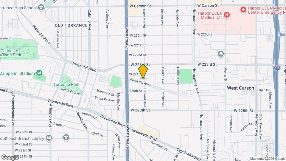 22423 Harvard Blvd Map and Location Details