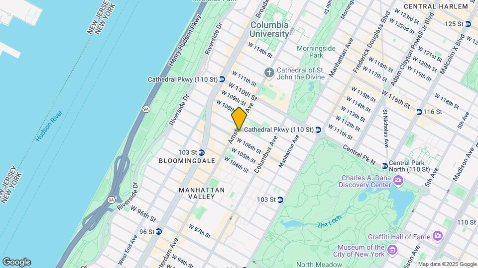 945 Amsterdam Avenue Map and Location Details