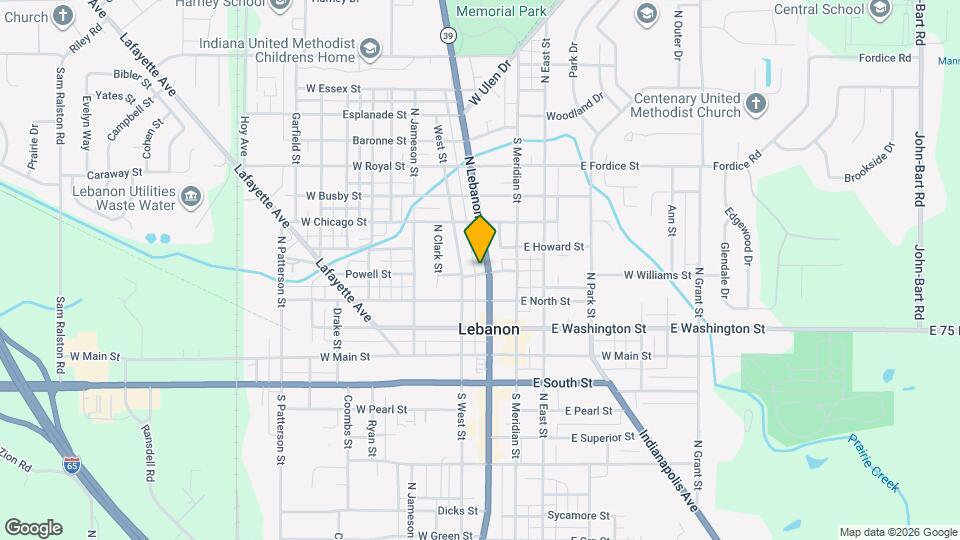 404 N Lebanon St Mapa y Detalles de la Ubicación