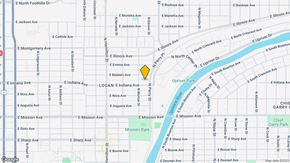 1217 E Indiana Ave Map and Location Details
