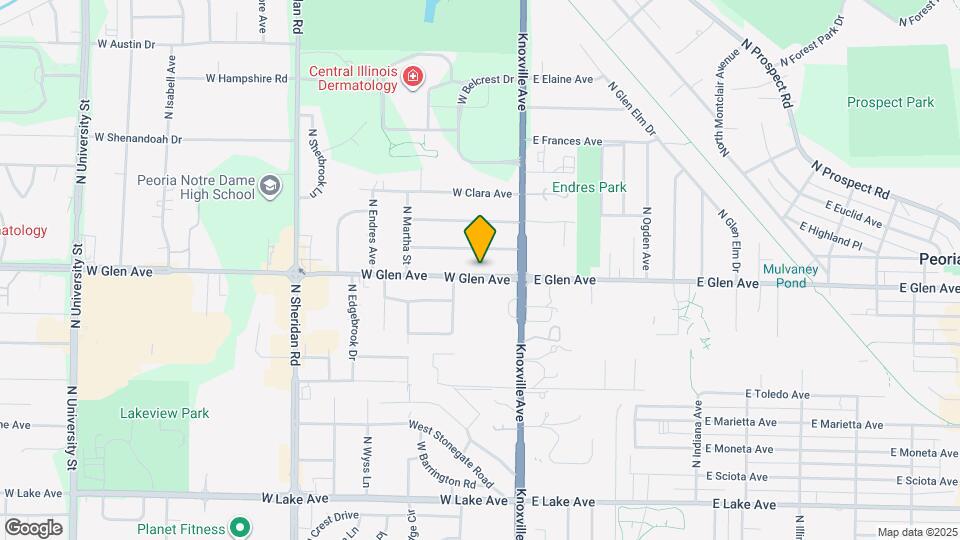 205 W Glen Ave Map and Location Details