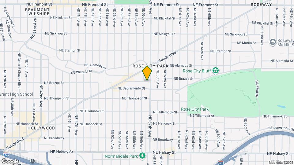 5665 NE Sandycrest Terrace Map and Location Details