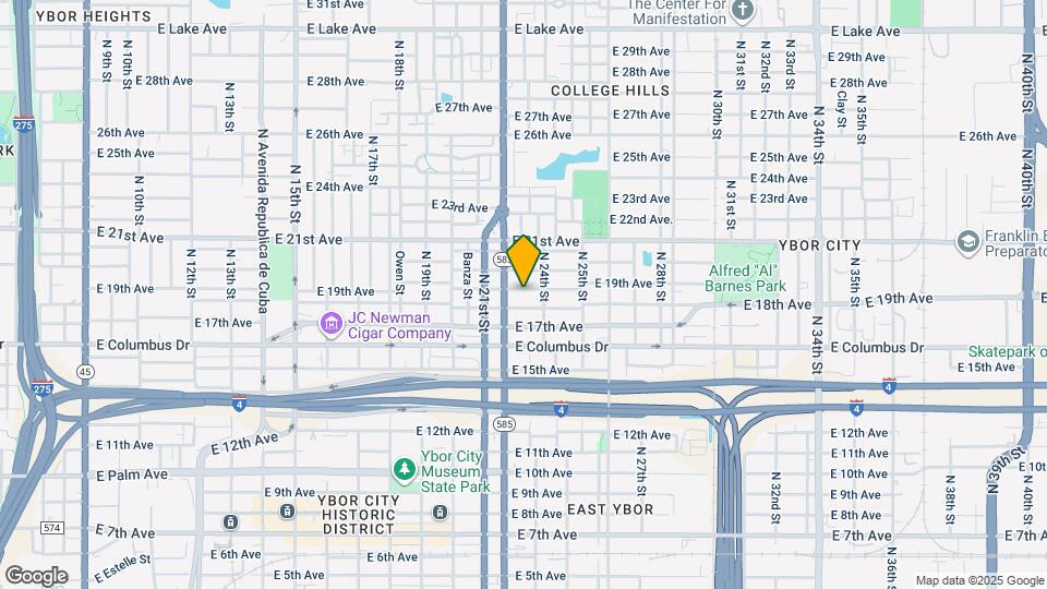 2215 E 19th Ave Map and Location Details