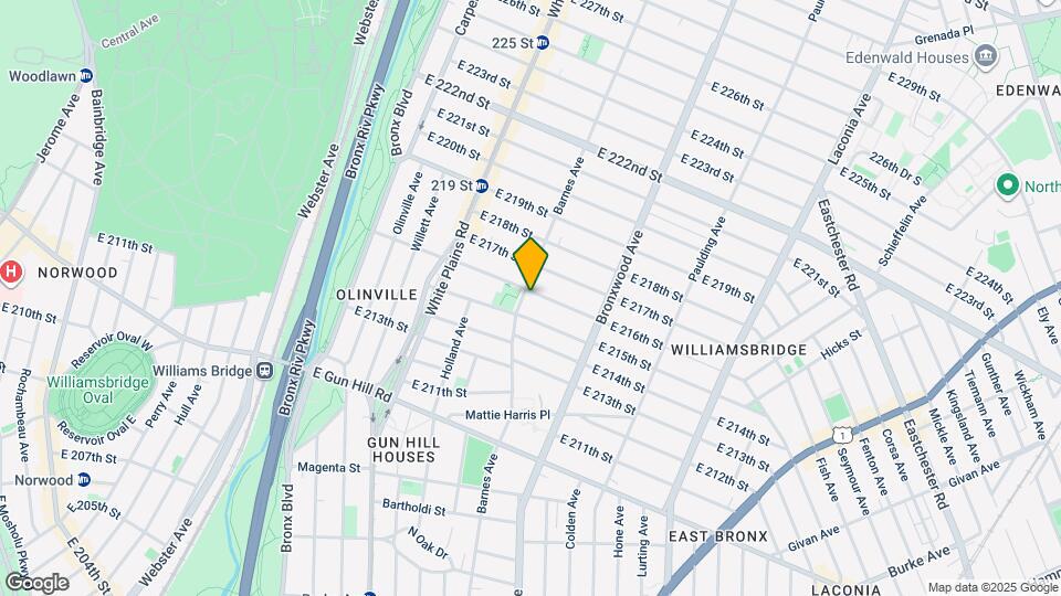 806 E 216th St, Unit 3 Map and Location Details