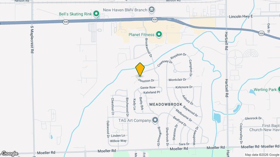 926 Houston Dr Map and Location Details