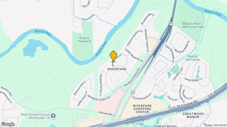 2715 Riverhollow Ln Map and Location Details