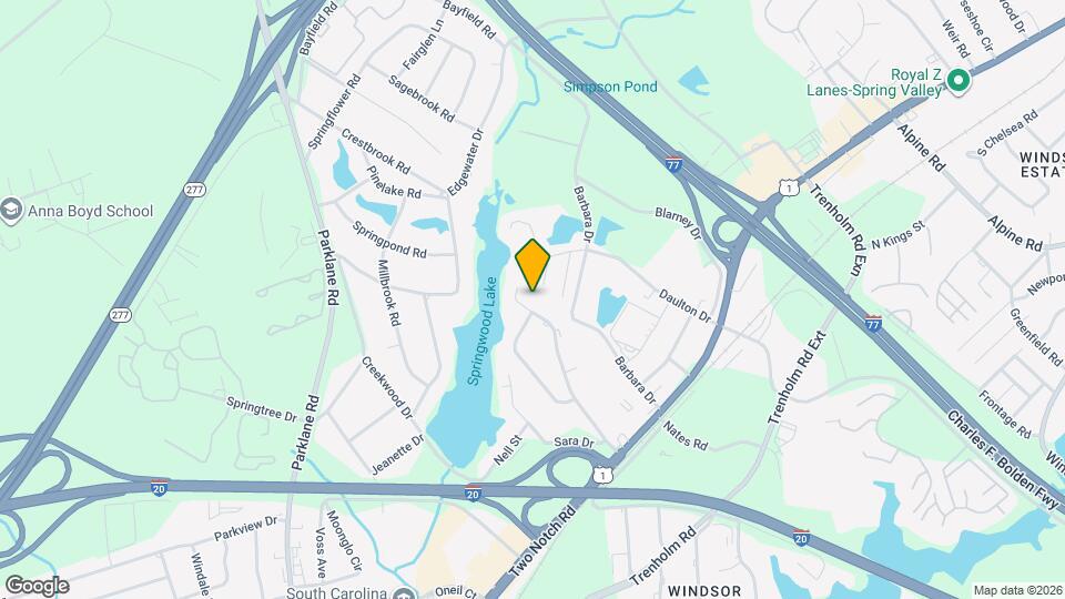 1680 Horseshoe Dr Map and Location Details