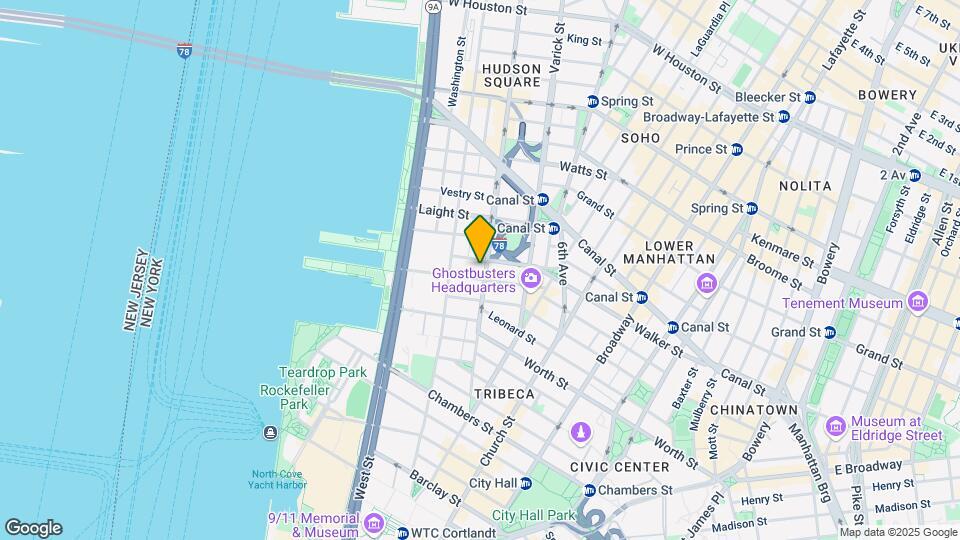 53 N Moore St Map and Location Details