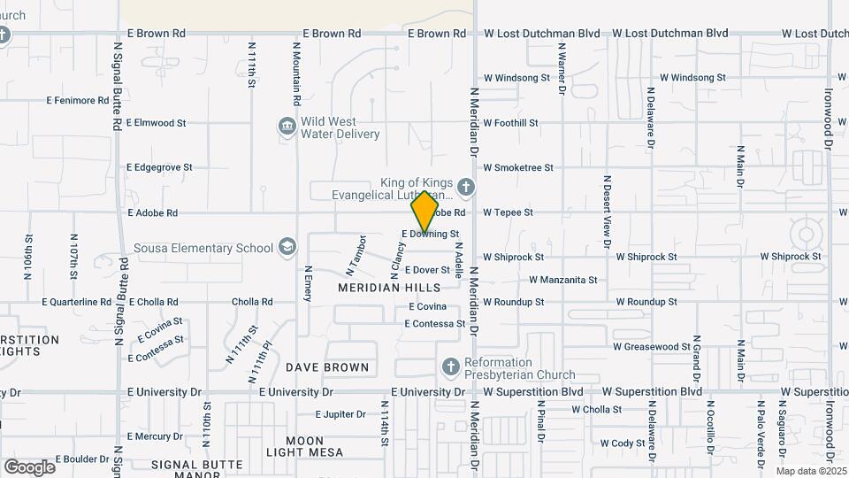 11459 E Downing St Map and Location Details