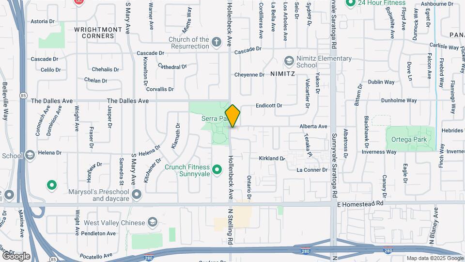 1568 Hollenbeck Avenue Map and Location Details