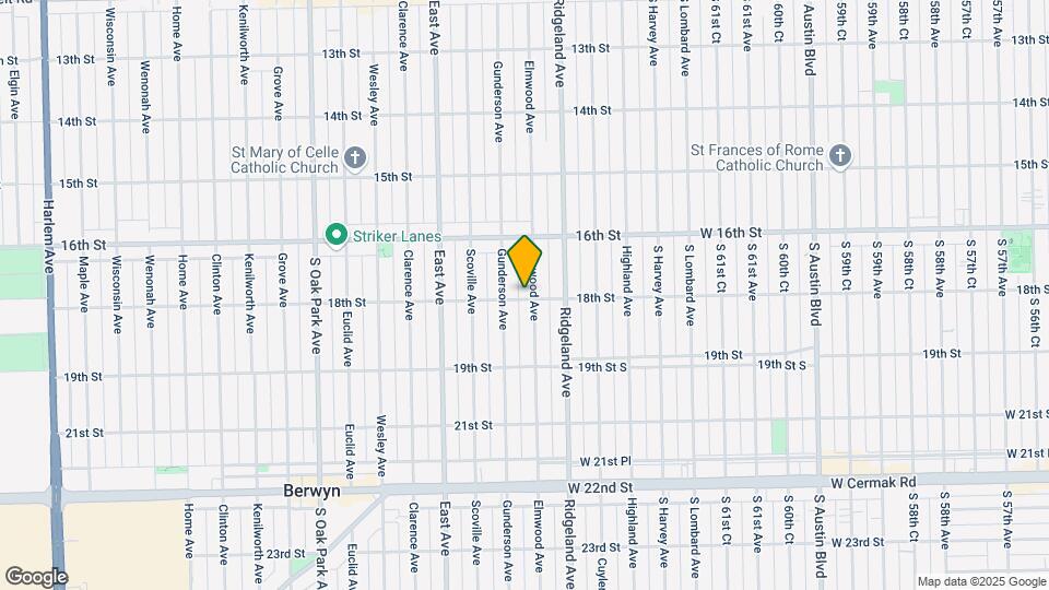 1646 Elmwood Ave Map and Location Details