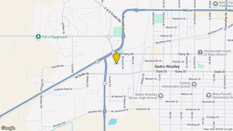 313 W Woodworth St Map and Location Details